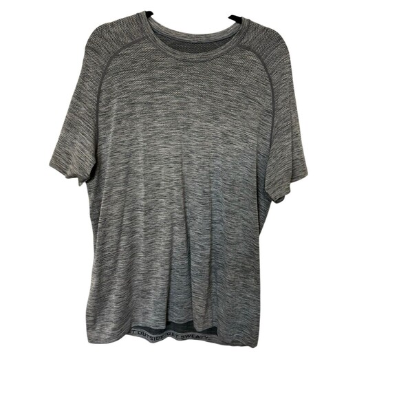 Lululemon Metal Vent Tech Mens Shirt Gray Short Sleeve Active Workout Gym Sz XL - Picture 1 of 6